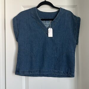 Jungmaven Blue Denim Shasta Top
